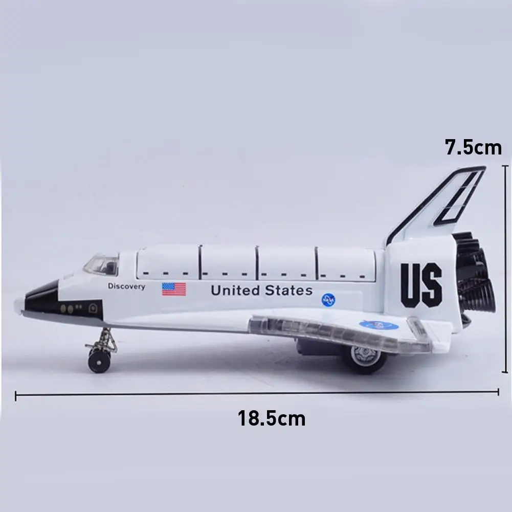 LeadingStar 8 дюймов сплав силы управления космический челнок модель с светильник и звук игрушка самолет подарок орнамент ZK30