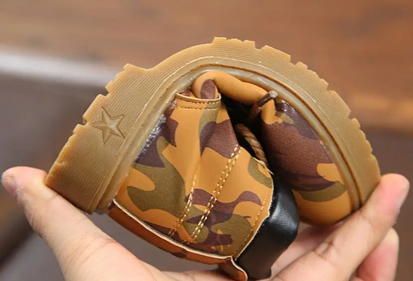 Children's camouflage snow boots-22