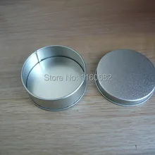 50 шт./лот Заготовки круглые металлическая Оловянная коробка выживания контейнеры серебро цветная Косметика Коробка для хранения