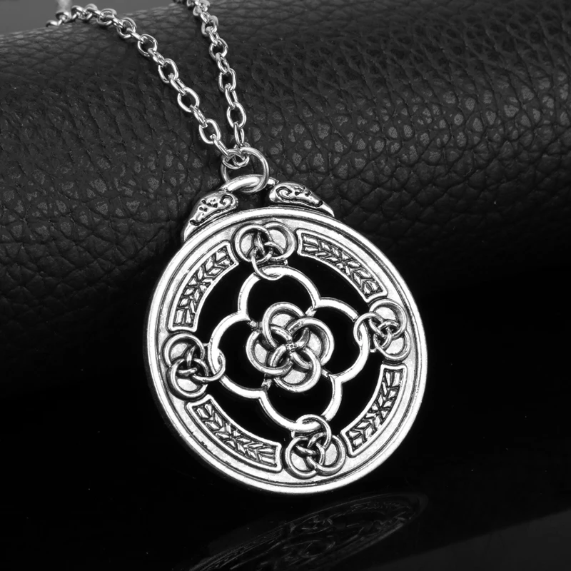 

Movies Outlander Scottish Irish Celtic Viking Norse Knot Eternity Cross Gaelic Scotland Ireland Dragonfly Chain Necklace Pendant