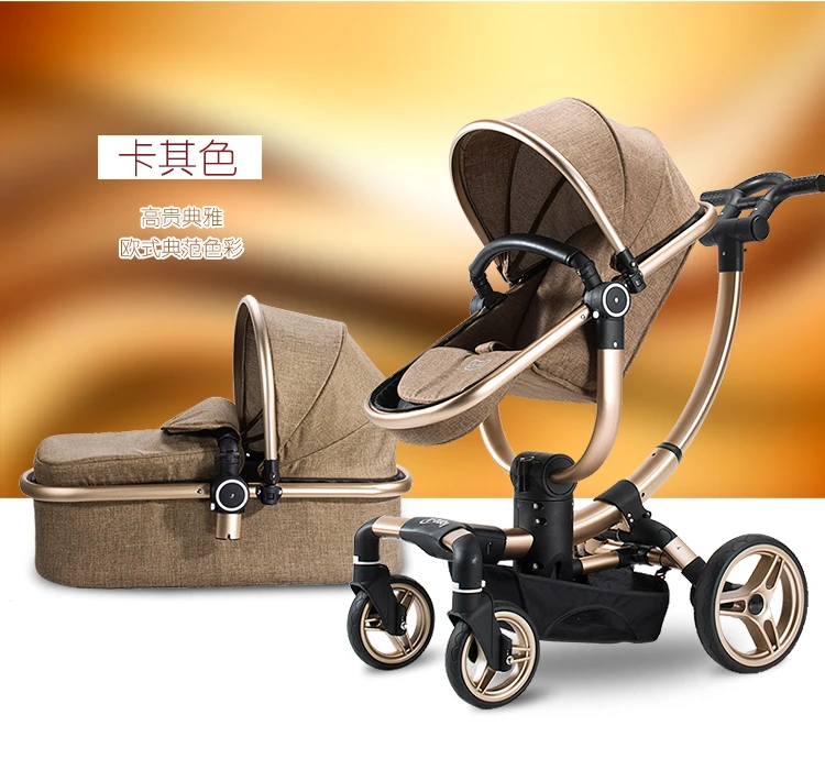 V-baby Роскошная многофункциональная дорожная коляска с высоким обзором, детская коляска, багги, переносная Складная коляска с четырьмя колесами для новорожденных