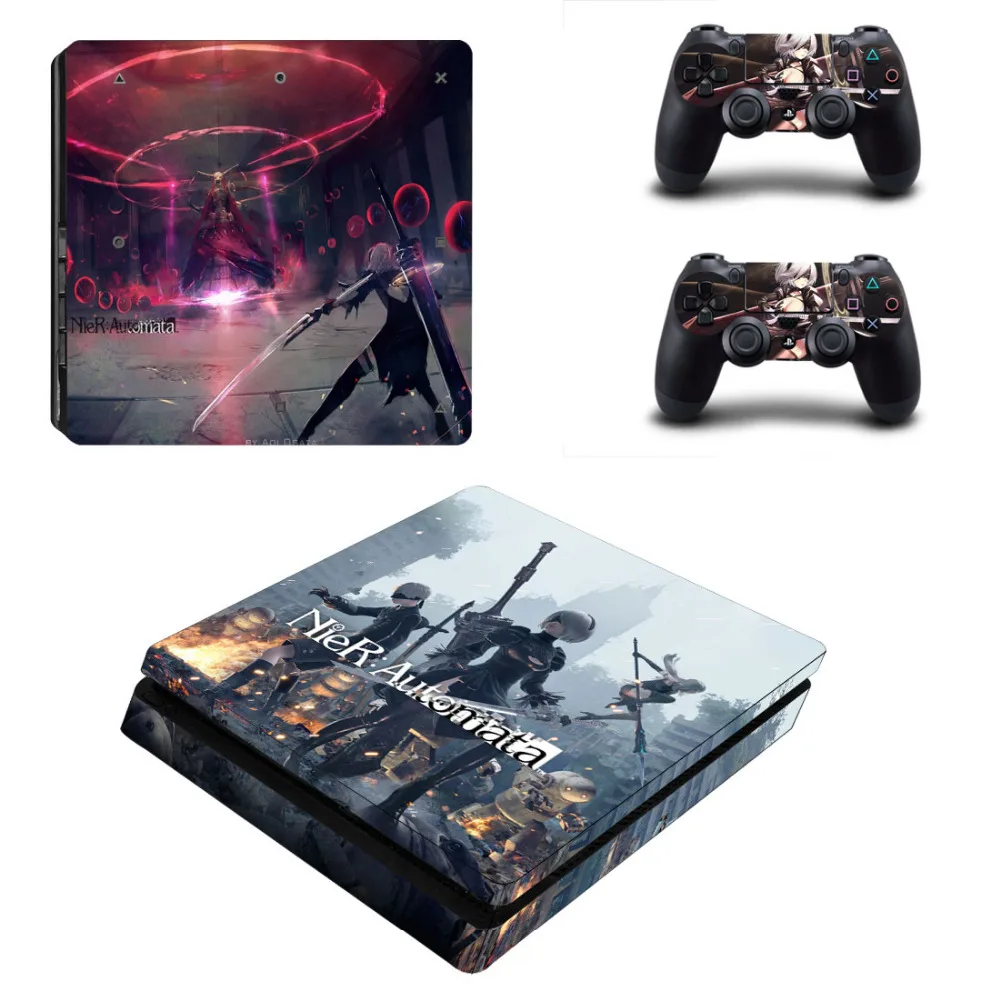 Игра NieR Automata PS4 тонкая кожа Наклейка для sony playstation 4 консоль и контроллер кожи PS4 Slim Skins Наклейка виниловая