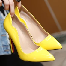 2016 Women s Sexy Red Bottom Pointed Toe High Heels fashion candy colors Patent Leather pumps