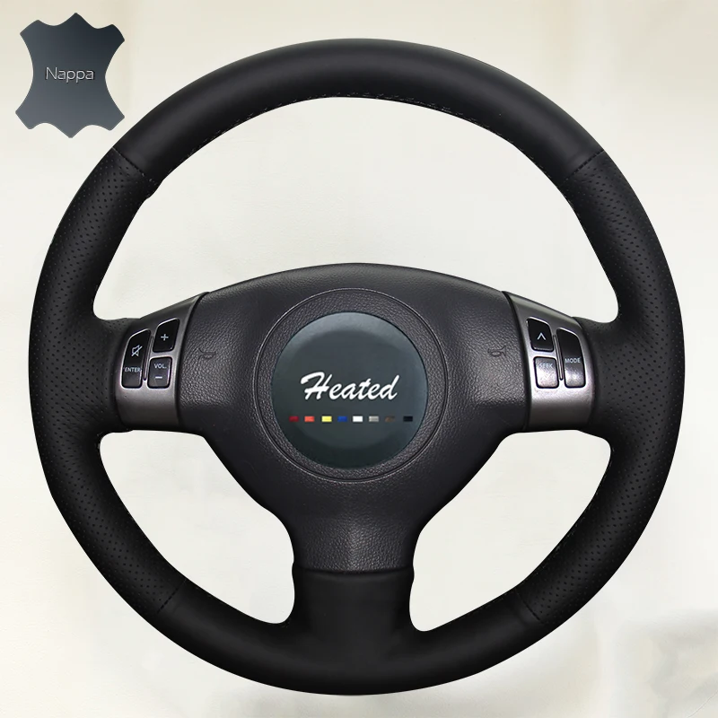 Nappa Leather Stitch Car Steering Wheel Cover for Suzuki Swift 2011