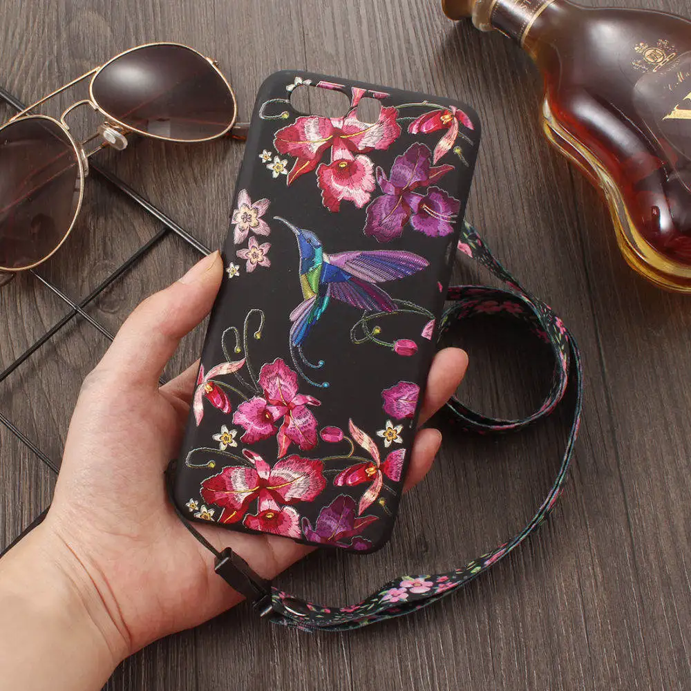 

For Huawei Honor 10 Case Soft Super 3D Relief Rose Cartoon Silicone TPU Phone Shell For Huawei Honor 10 Cases back cover