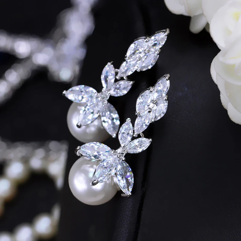 Pearl Wedding Jewelry Set2