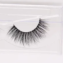Thick False Eyelashes 3D Mink Fur Fake Eyelashes individual silk eyelashes Dramatic Looking thick real fur lashes 1pairs