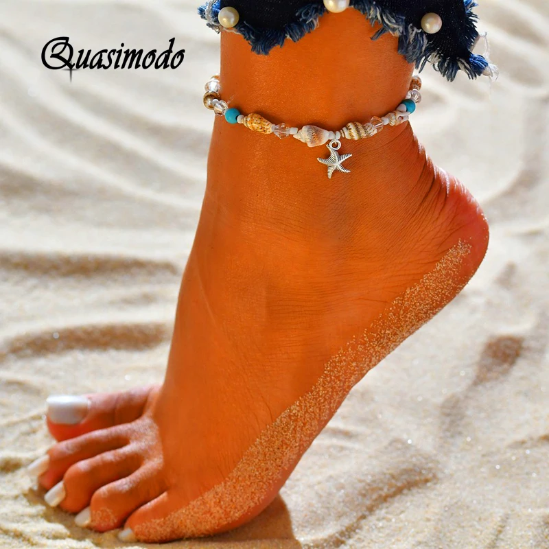 Design Shell Foot Bracelets Wedding For Women On The Leganklets Bracelet For Women Anklets With Bells  (1)