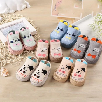 

2019 egg cartoon baby shoes socks children's floor socks socks baby shoes