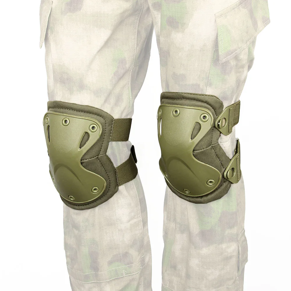 Tactical Protective Gear Green Knee Pads Knee Protector Set Protective