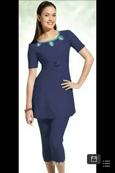 

2018 Women Short sleeve muslim swimsuit swimwear modesty style Muslimah Swim Clothing Islamic Wear moslim badkleding