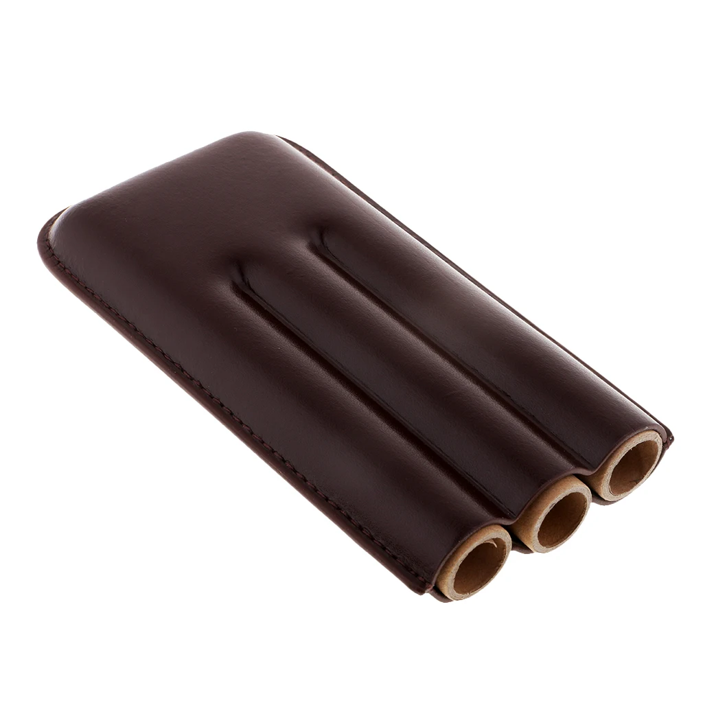 Collectibles PU Leather Cigar Humidor Cigar Case Box Bag for Cigarettes Smoking Accs