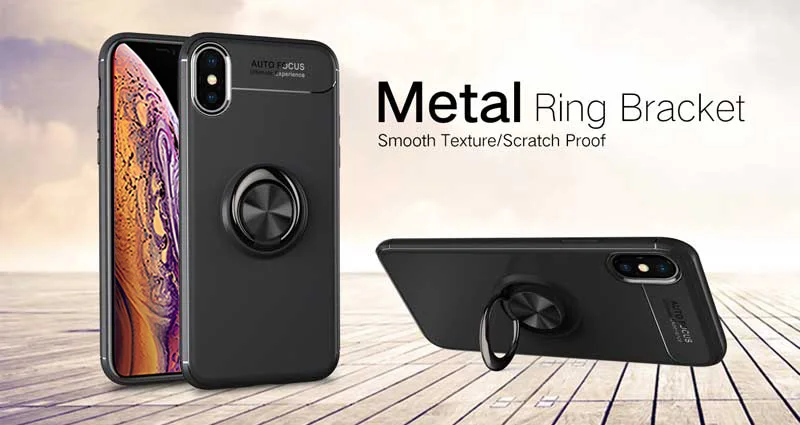10pcs Soft Silicone Case For iPhone XS Max X XR 8 Plus 7 6 6S Magnetic Suction Bracket Car Phone Stand Armor Cover Capa Coque