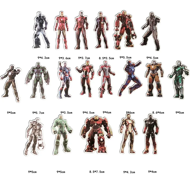 54PCS Marvel The Avengers iron man Stickers Sets Cartoon Anime Sticker For Laptop Fridge Phone Guitar Super Hero Stickers Pack