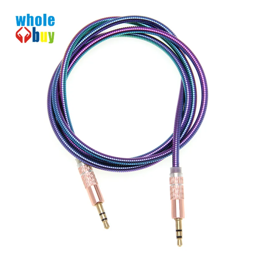 3.5mm Gradient color Audio Cable Male to Cloth Aux For iPhone Car Headphone Speaker Wire Line 200pcs/lot | Электроника