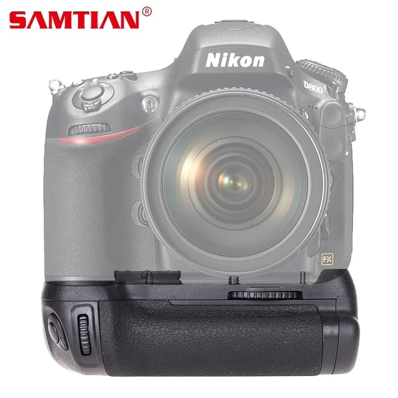 

SAMTIAN Vertical Battery Grip Holder For NIKON D800 D800E D810 DSLR Camera Work With EN-EL15 Battery or 8x AA Batteries