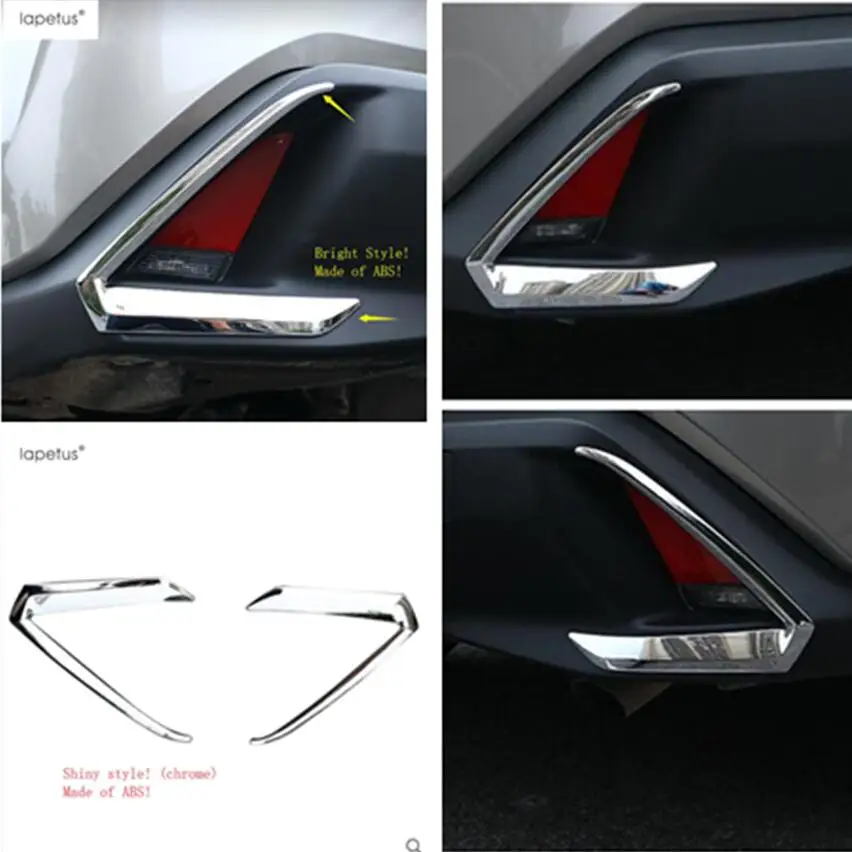 

Lapetus Accessories Fit For Lexus UX 200 250H 2019 ABS Tail Rear Fog Lights Lamp Eyelid Eyebrow Strip Cover Trim / Chrome Shiny