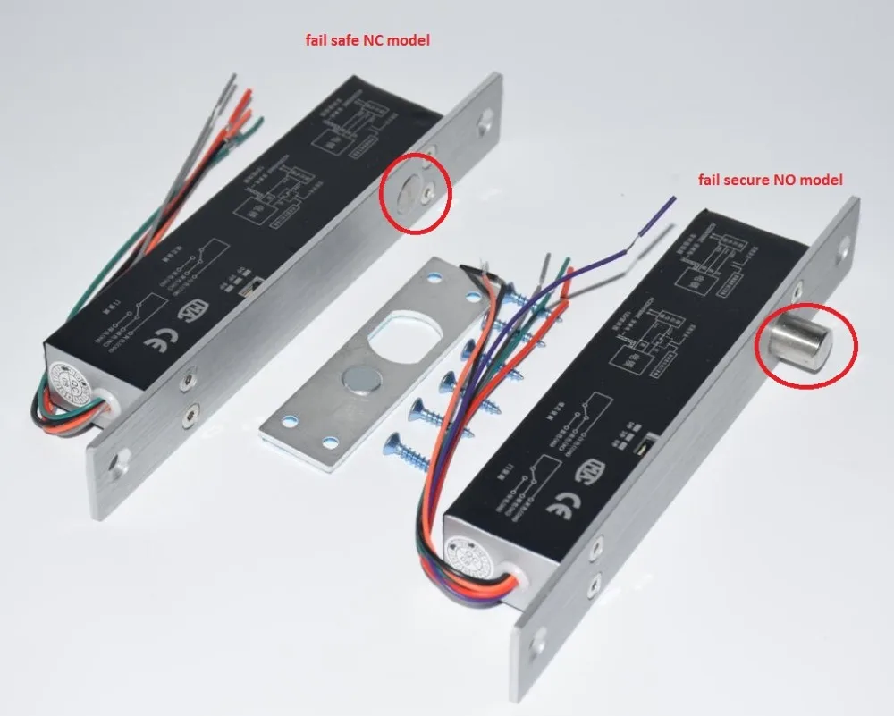 Открытый ID RFID сканер отпечатков пальцев считыватель с электрическим болтом врезной дверной замок Fail Safe fail Secure