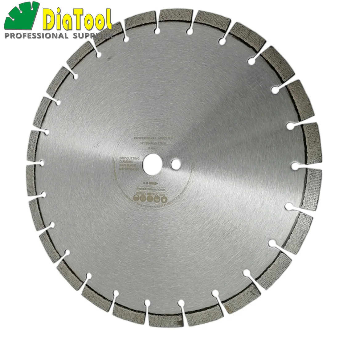 DIATOOL 1pc 14inch Laser Welded Arrayed Diamond Blade Cutting Disc Saw