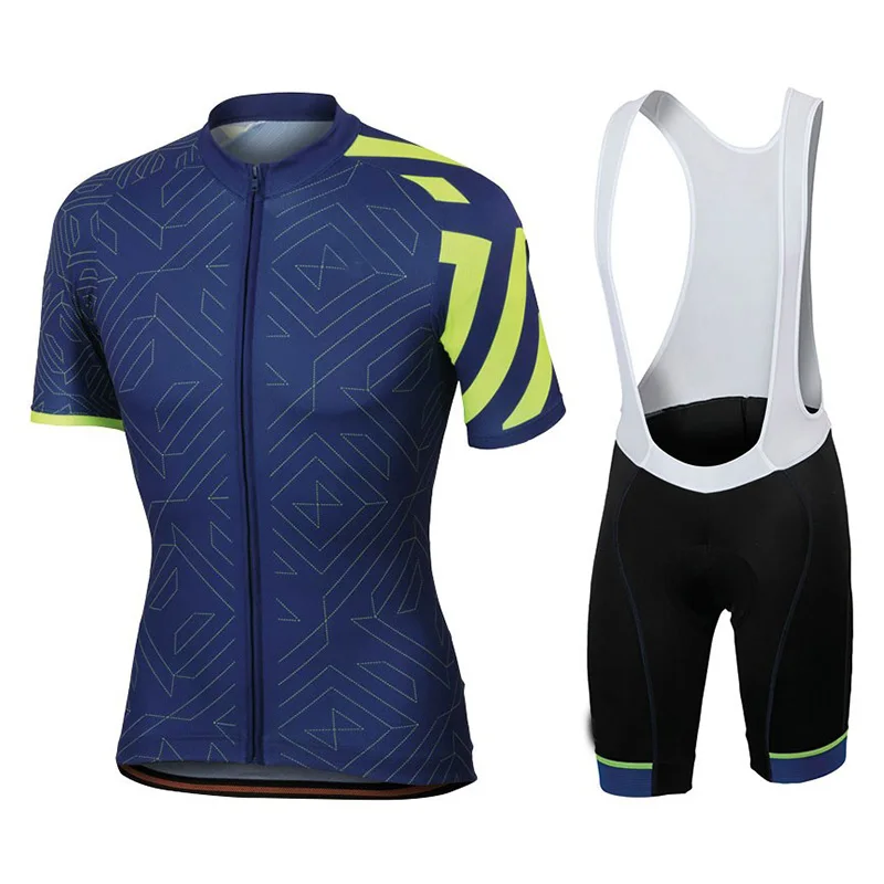 

New 2019 BLUE Team pro cycling jersey 9D gel Pad bike shorts set men Ropa Ciclismo bicycling Maillot Culotte clothing CSO-14