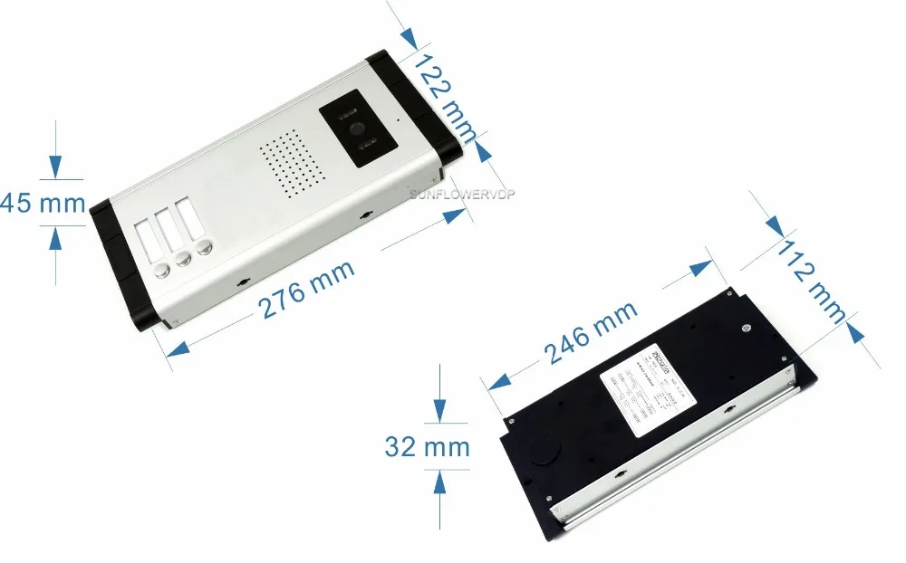 Цветной видеодомофон 9 дюймов дверной звонок для 3 квартир видеодомофоны с Rfid