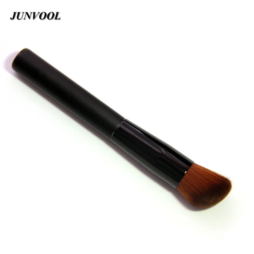 1pcs Black Makeup Brush Angled Flat Top Base Foundation Blush Brush Cosmetic Makeup Brushes