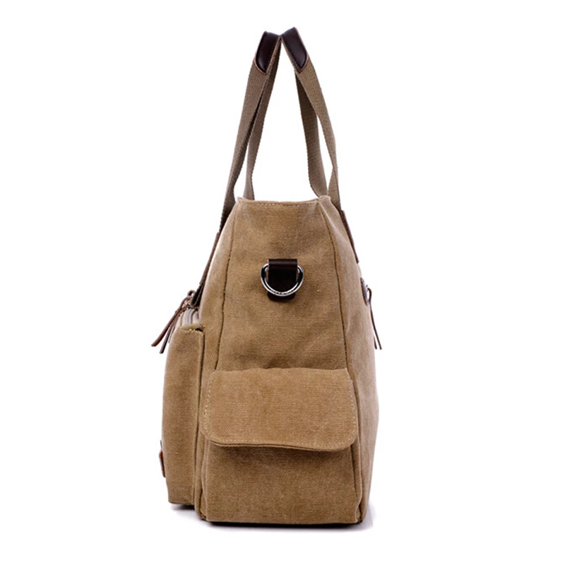Canvas Leather Men Travel Bags Large Handbags Shoulder Bag Luggage Handbag Travel Bags For Men 11T