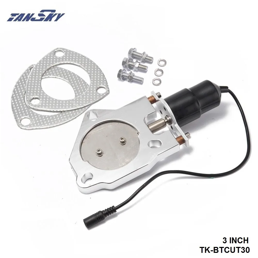 3" ELECTRIC EXHAUST CUTOUT VALVE Remote Control Motor Kit For FORD