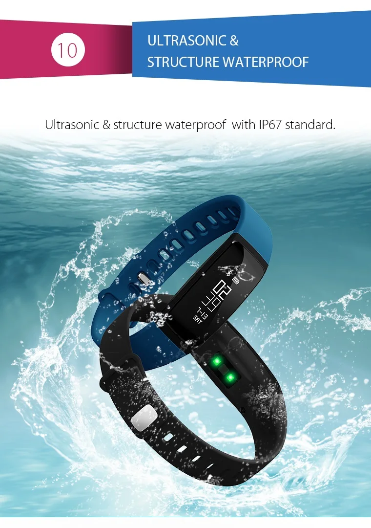 V07 Smart band wristband bracelet watch (14)