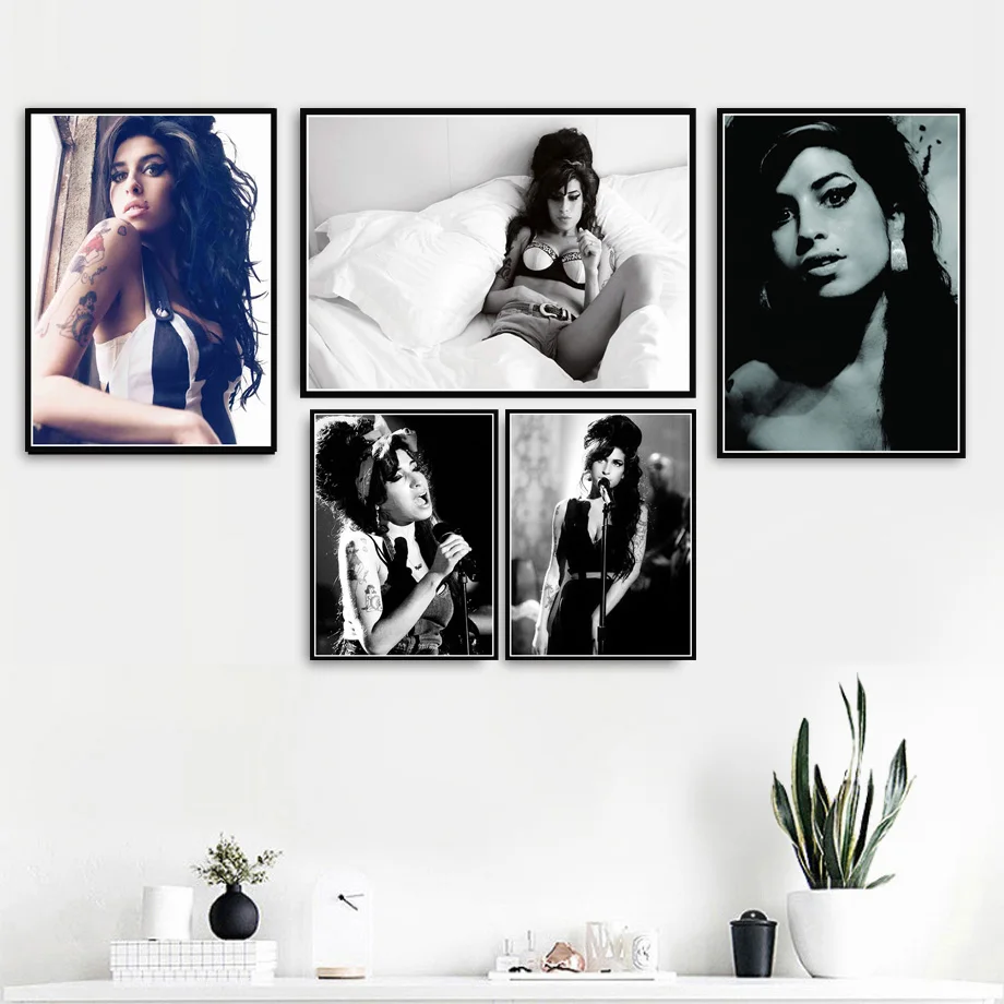 Beauty Woman постер Amy Winehouse музыкальная певица звезда поп печать на заказ живопись