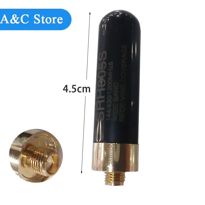 

BaoFeng SRH805S SMA-F vhf uhf antenna for Kenwood Baofeng uv5r Quansheng KG-uv2 Puxing wouxun 10pcs/lot
