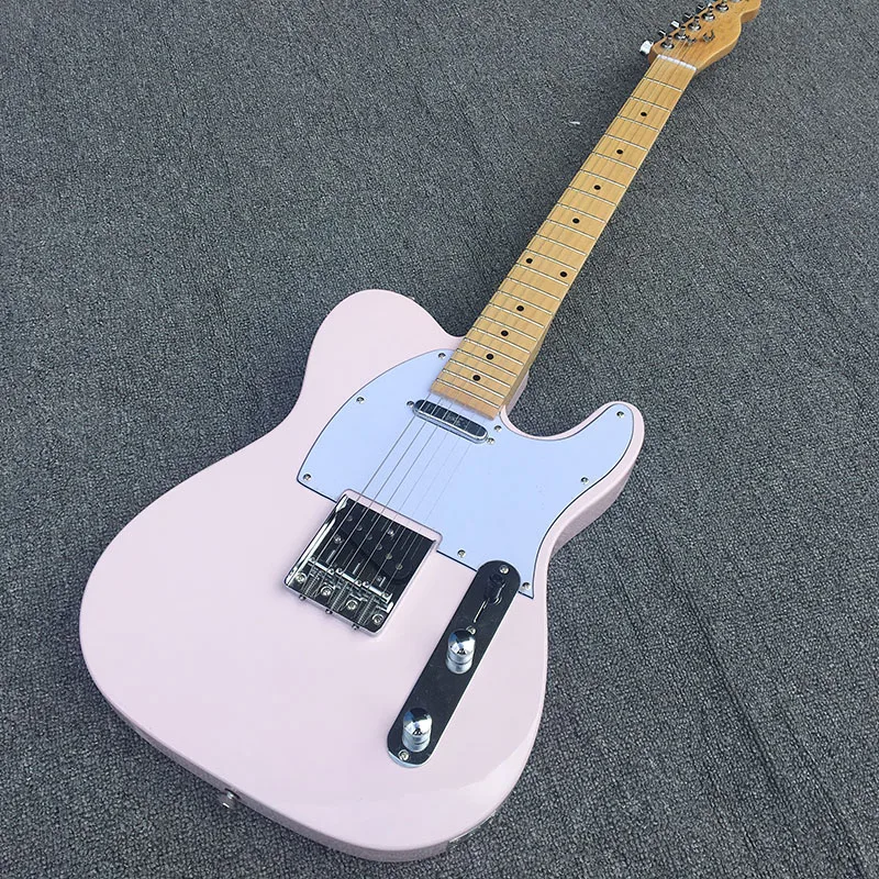 

Custom shop electric guitar,Maple fretboard,White pickguard,2*single coils pickups,Real picture!free shipping!