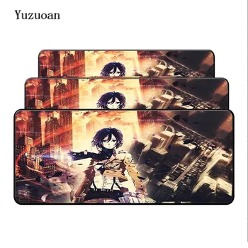 

Yuzuoan Large Lock Edge 900x400 Computer Speed Mouse Pads Japanese Anime Gaming Mouse Pad Rubber Gamer Soft Comfort Mouse Mats
