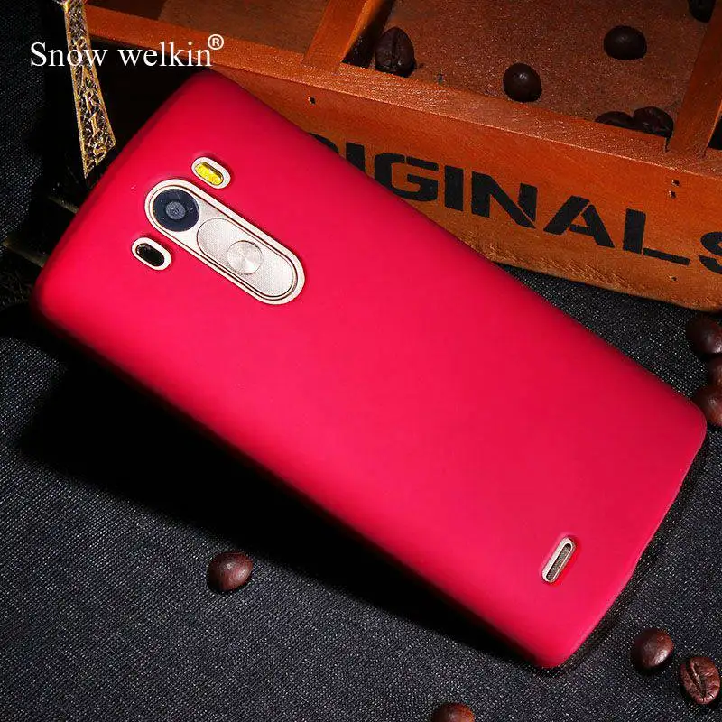 Роскошный прорезиненный матовый пластиковый жесткий чехол для LG G3S G3 MINI G4 G5 G6 V30 V40