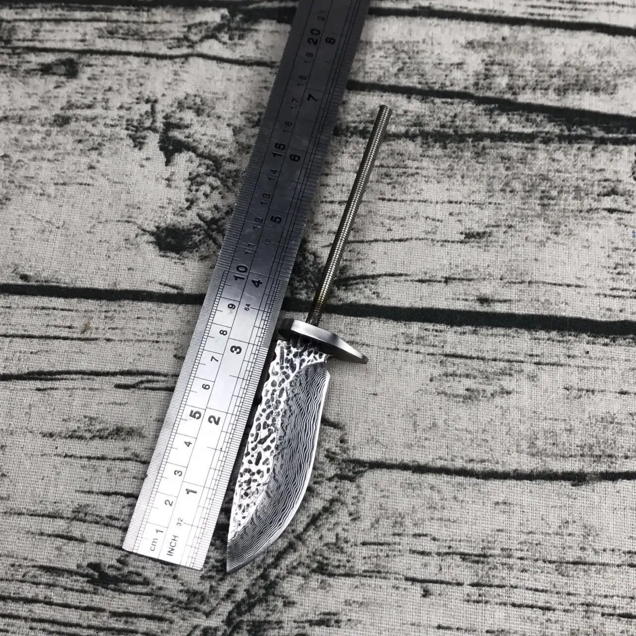 X-08DP DIY Дамасская сталь прямой нож bille лезвие полуфабрикат нож высокой твердости острый нож diy Самообороны выживания