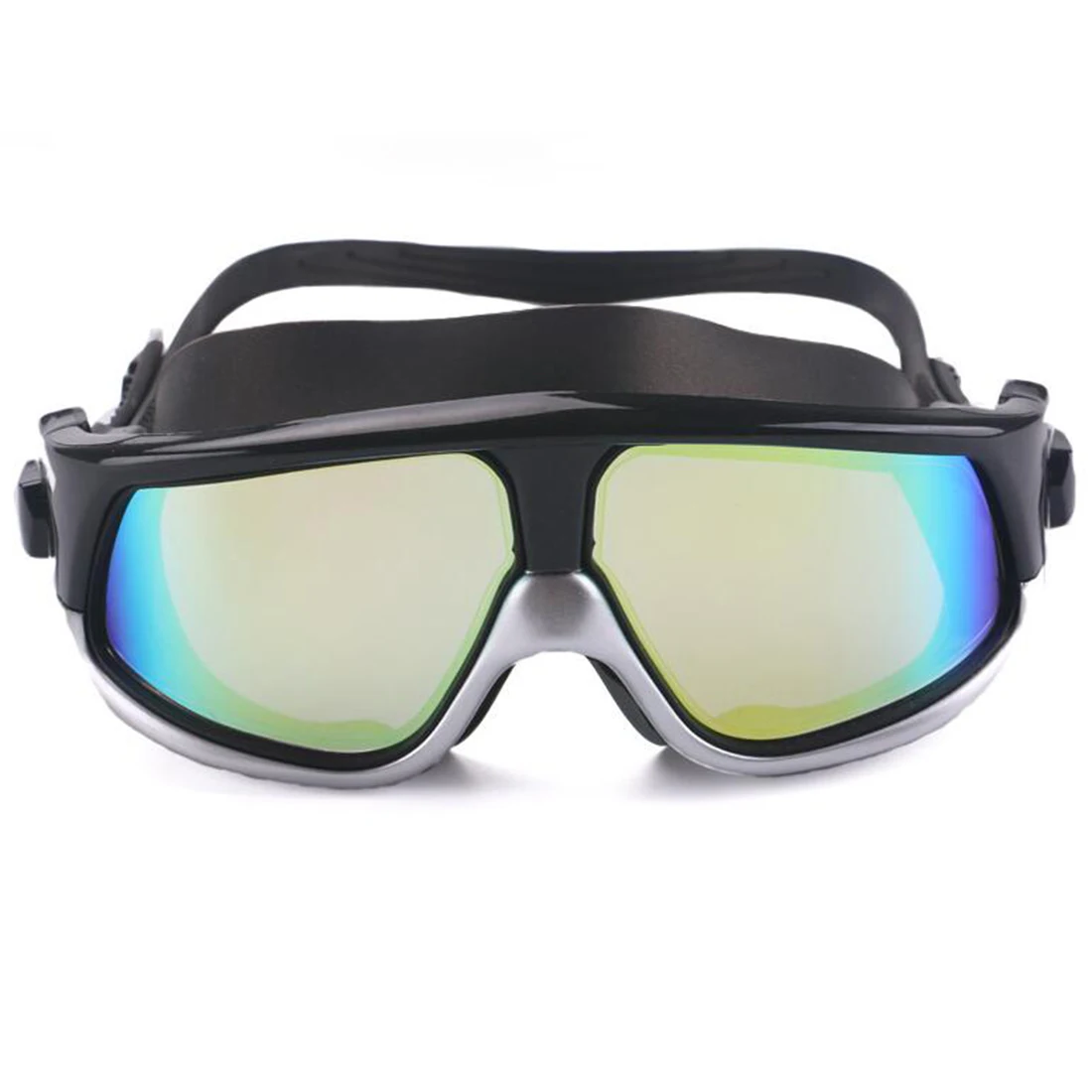 Venta caliente cómodo silicona gran marco nadar gafas Natacion gafas Anti-niebla UV hombres mujeres natación máscara impermeable