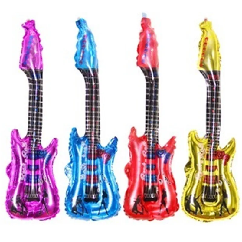 

Inflatable Guitar Balloon Party Accessories balloon toys for kids birthday Concert party decoration Musical Instruments balloon