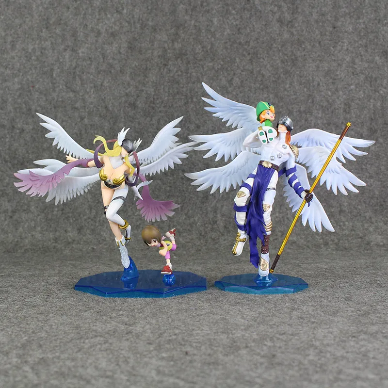 Аниме Приключения Дигимонов Angemon Angewomon рисунок Takaishi Takeru Ягами Hikari ПВХ модель игрушки коллекционные куклы