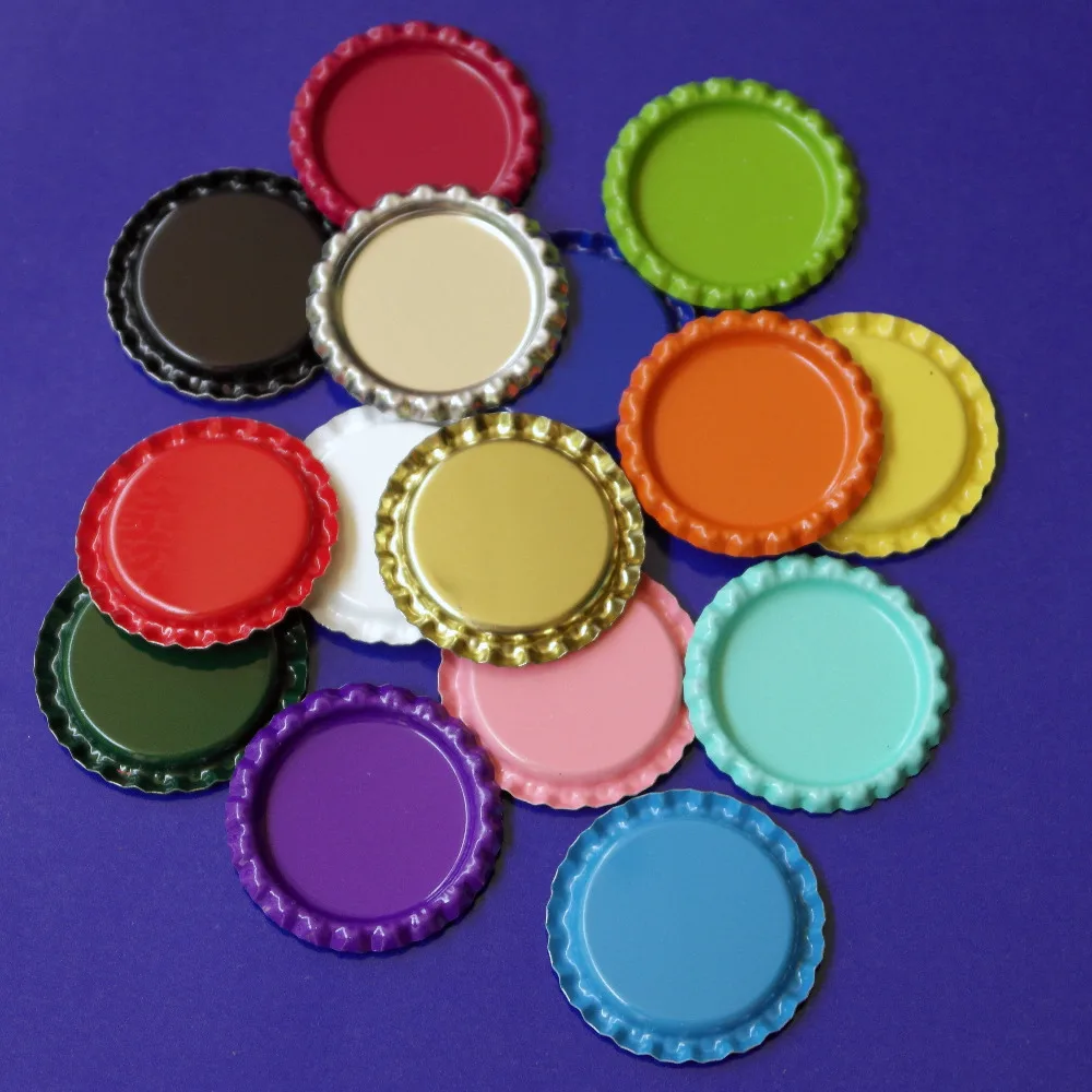 DHL Free Shipping Two side Colourful Flat Bottle Caps Crown Caps for