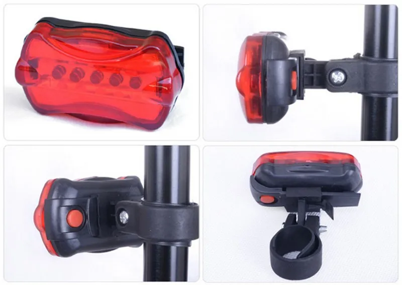 Discount HOT Ultra Bright Road Mountain Bikes Butterfly Tail FlashLight Taillight Safety Warning Bicycle Rear Light Lamp Drop Shipping 4