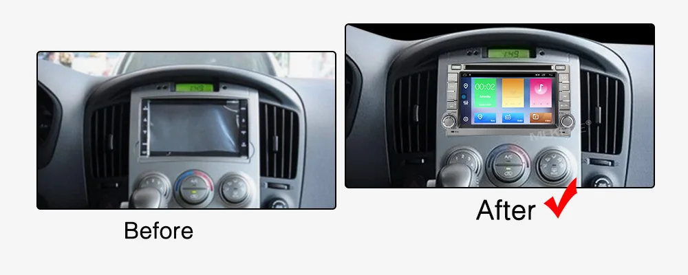 Discount MEKEDE 2 Din Android 9 2G RAM For Hyundai H1 Grand Starex 2007-2016 GPS Stereo Radio Car Central Multimidia Player 6