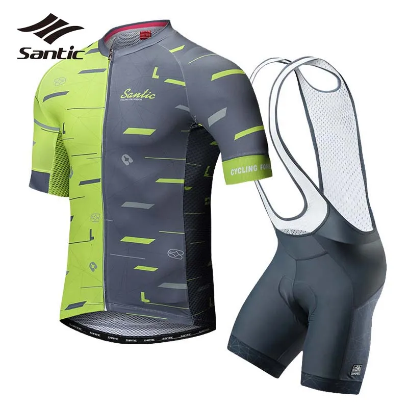 

Santic Cycling Clothing Men Cycling Jersey 2018 Pro Team Short Sleeve Sets Kit Mountain Road Bike Jersey Set Bicycle Clothes