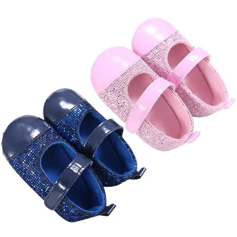 Для новорожденных обувь для девочек мягкой подошве принцесса Обувь малышей Девушка Prewalker Младенцы Впервые Walker