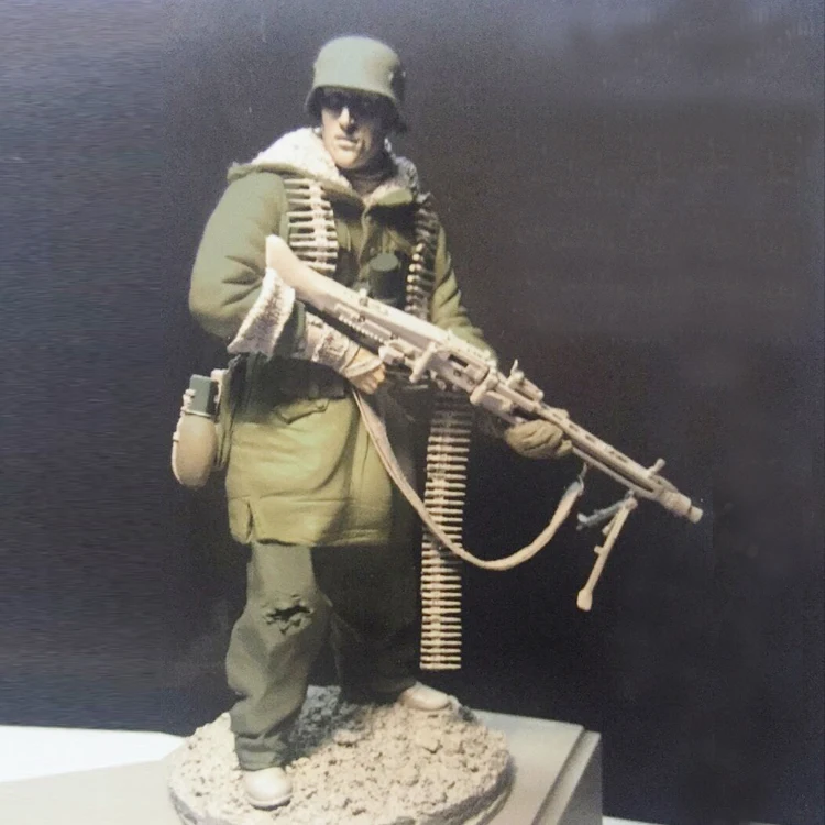 Фигурка из смолы в масштабе 1/16 с MG42 120 мм|Наборы для сборки моделей| |