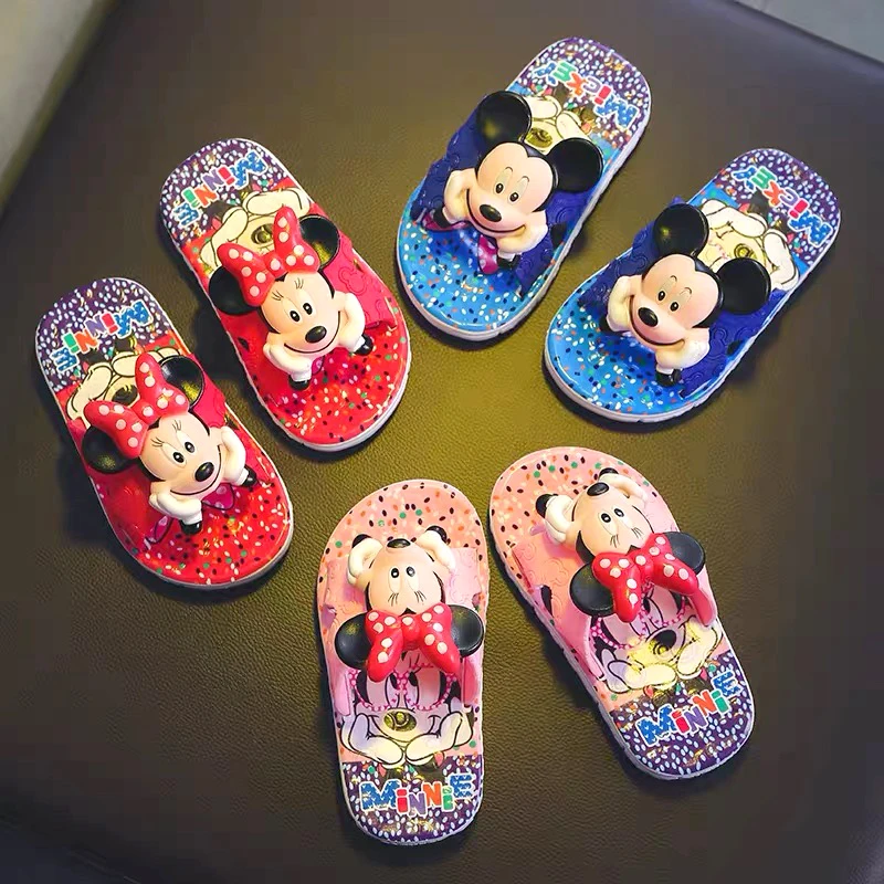 

baby slippers Mouse children's slippers and boys' slippers are popular in summer unicorn shoes