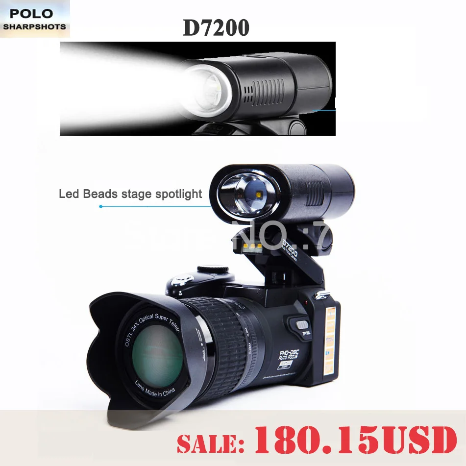 PROTAX D7200 digital cameras 33MP Professional DSLR cameras 24X Telephotos Lens 8X Digital zoom Wide Angle