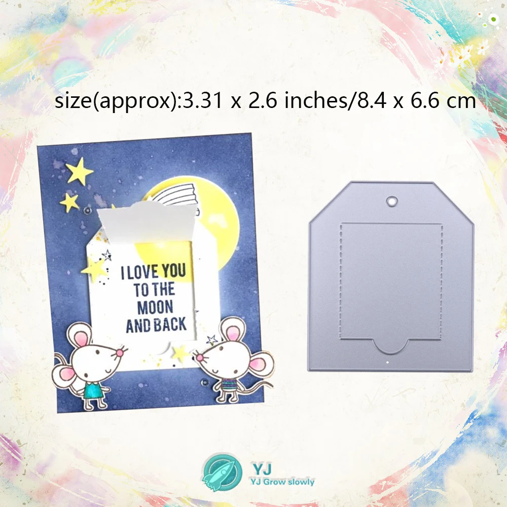 YJ Peekaboo тег слой металла резки трафарет для DIY скрапбукинга альбом бумажные