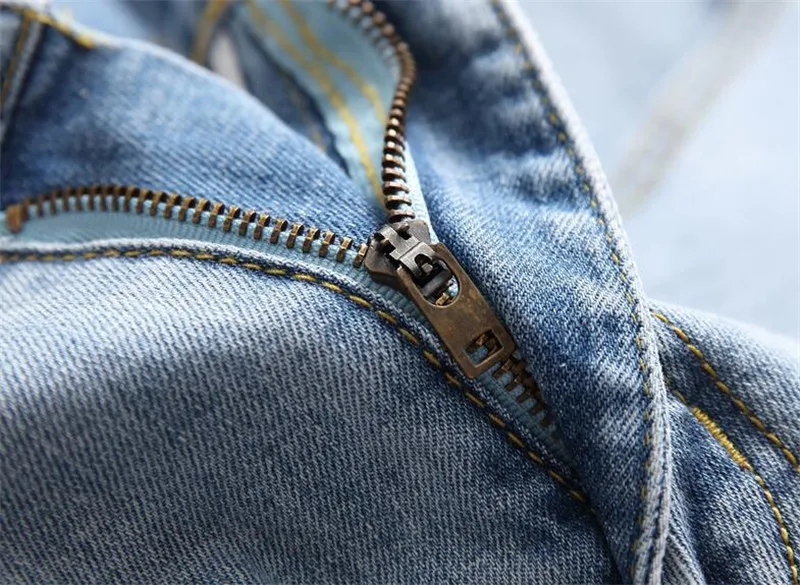 Newsosoo модные Для мужчин роспись Рваные джинсы брюки стрейч печатных джинсовые брюки человек Distressed Jean джоггеры с отверстиями Размеры 30-38