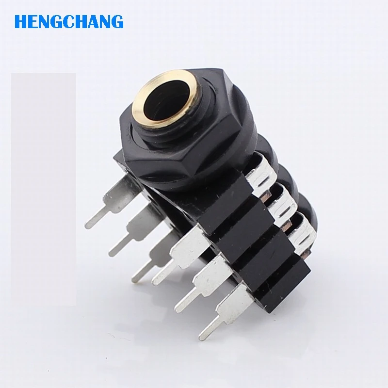 

Free shipping 3Pins 6.35/6.5mm RCA socket Connector audio socket 6.5mm electric guitar sound console Headphone socket 10pcs/lot