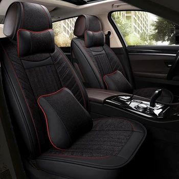 

flax car seat covers for opel astra k astra g h j corsa d insignia meriva mokka vectra b c car accessories car seat protector